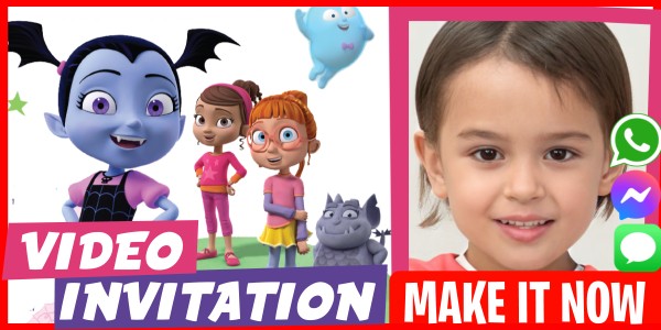 Make Video Invitation Vampirina Theme Party
