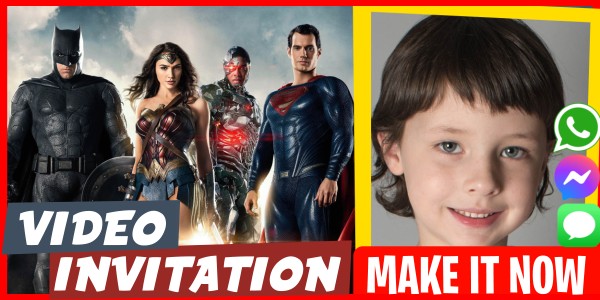 Make Video Invitation Justice League Video Game Party
