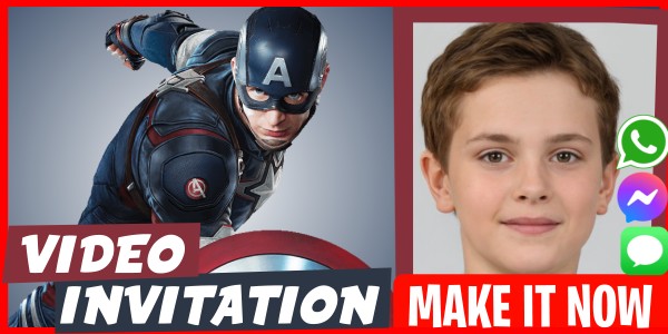 Make Video Invitation Captain America