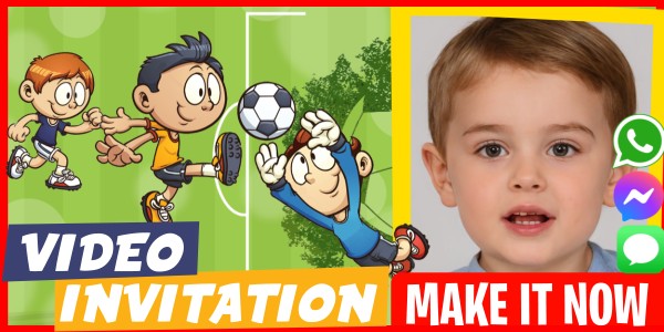 Make Video Invitation Football Video Game Party