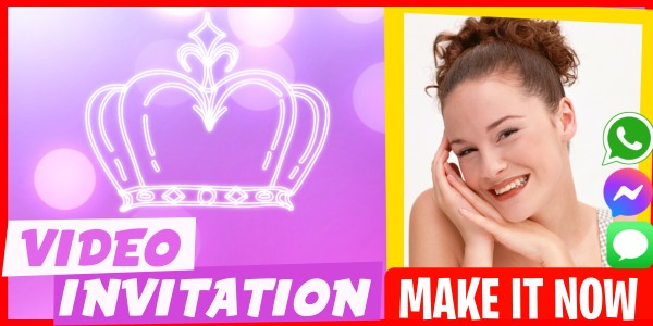 Make Video Invitation Crown Festival