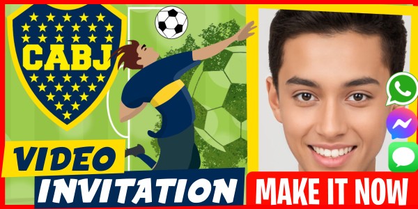 Make Video Invitation Boca Juniors Template