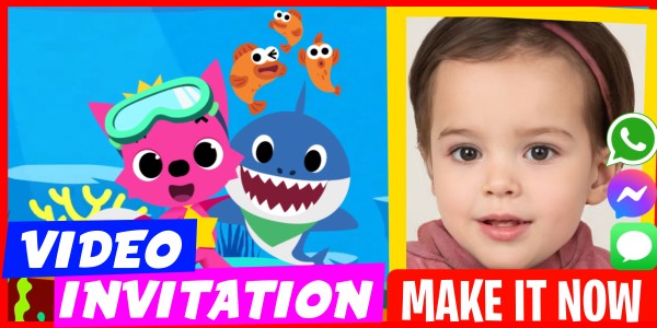Make Video Invitation Baby Shark Pool Party