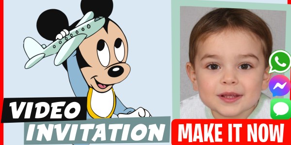 Make Video Invitation Mickey Baby