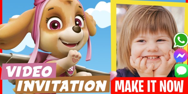 Make Video Invitation Everest Paw Patrol