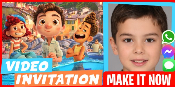 Make Video Invitation Luca Ice Cream Party