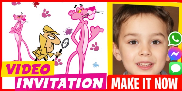Make Video Invitation Happy Birthday The Pink Panther