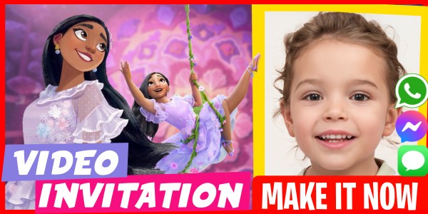 Make Video Invitation Encanto Slumber Party