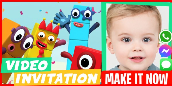 Make Video Invitation Numberblocks Ice Cream Party