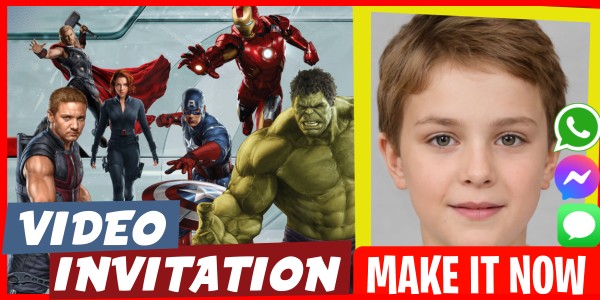 Make Video Invitation Avengers