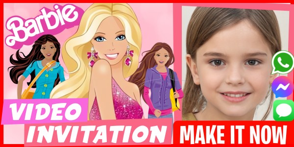 Make Video Invitation Barbie Birthday Party