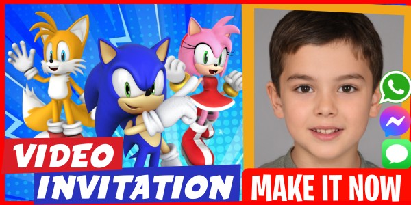 Make Video Invitation Sonic Birthday