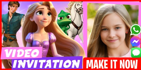 Make Video Invitation Tangled Costume Party