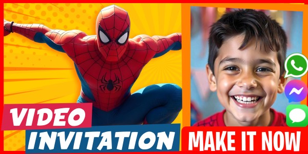 Make Video Invitation Spider-Man Birthday