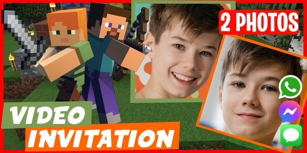 Make Video Invitation Surprise Party Minecraft