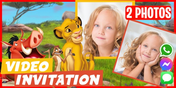 Make Video Invitation The Lion King Costume Party