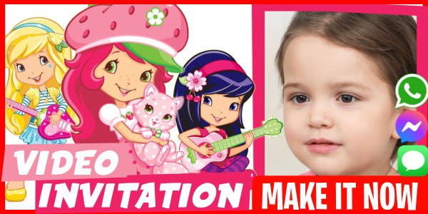Make Video Invitation Strawberry Shortcake Costume Party