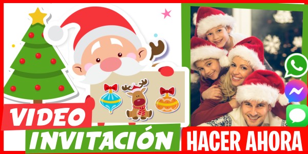 Hacer Video Invitación Tarjeta de Navidad