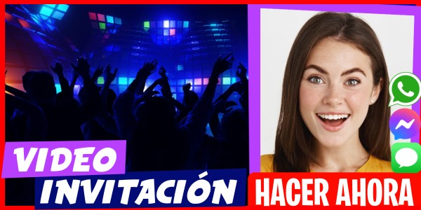 Hacer Video Invitación Saludo de Cumpleaños Neon