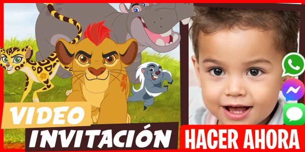 Hacer Video Invitación Fiesta La Guardia del León