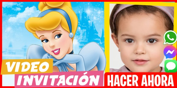 Hacer Video Invitación Cumpleaños Fiesta de Alberca Cenicienta