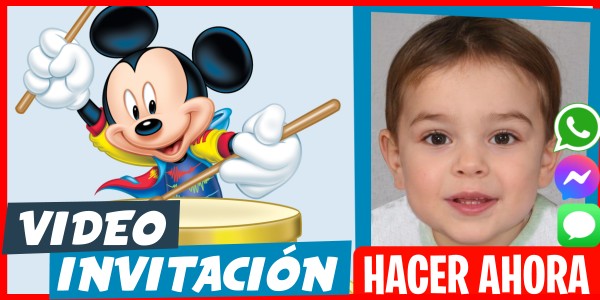 Hacer Video Invitación Fiesta Temática Mickey