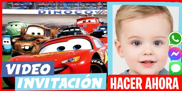 Hacer Video Invitación Cars Fiesta de Helados
