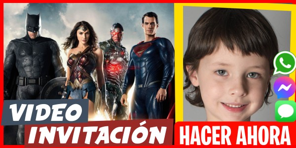 Hacer Video Invitación Fiesta Deportiva La Liga de la Justicia