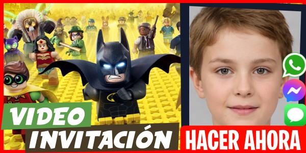 Hacer Video Invitación Fiesta de Disfraces Batman