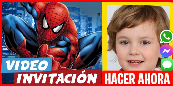 Hacer Video Invitación Hombre Araña
