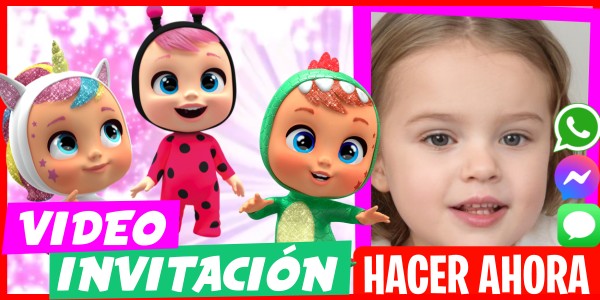 Hacer Video Invitación Cumpleaños Temático Bebés Llorones