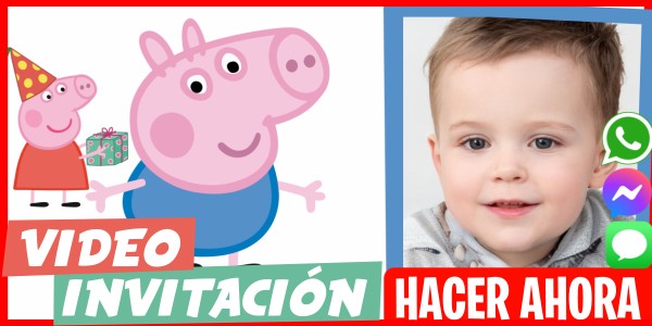 Hacer Video Invitación El Principe George Pig