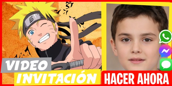 Hacer Video Invitación Fiesta de Cumpleaños Naruto