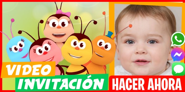Hacer Video Invitación Fiesta de Cumpleaños Bichikids