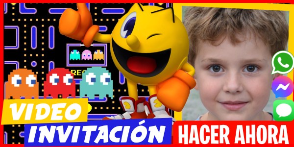 Hacer Video Invitación Fiesta Sorpresa Pacman