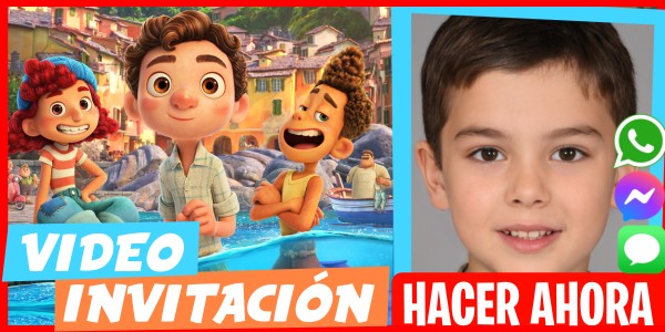 Hacer Video Invitación Luca Fiesta de Helados