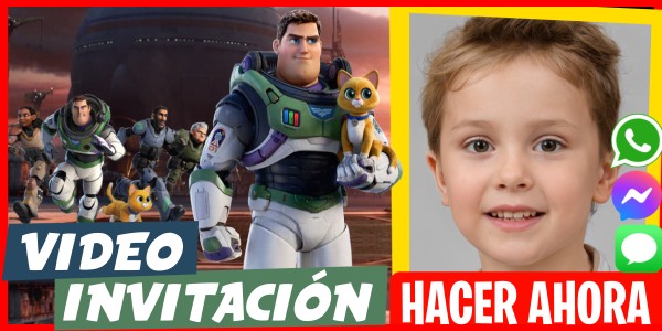 Hacer Video Invitación Piyamada Lightyear