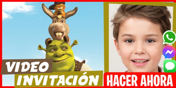 Hacer Video Invitación Cumpleaños Temático Shrek