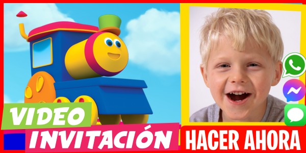 Hacer Video Invitación Cumpleaños Temático Bob el Tren