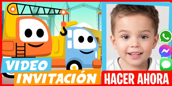 Hacer Video Invitación Cumpleaños Temático Camiones