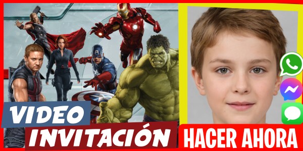 Hacer Video Invitación Avengers