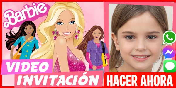 Hacer Video Invitación Cumpleaños Temático Barbie