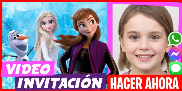 Hacer Video Invitación Anna de Frozen Aventura Congelada