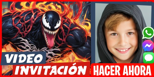Hacer Video Invitación Fiesta Sorpresa Venom