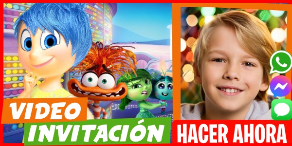 Hacer Video Invitación Cumpleaños IntensaMente