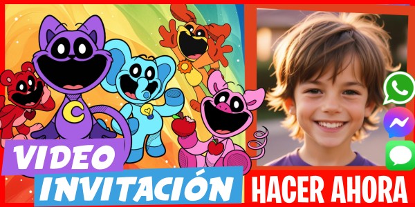 Hacer Video Invitación Cumpleaños Smiling Critters