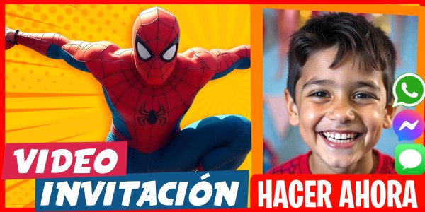Hacer Video Invitación Fiesta Sorpresa Spiderman
