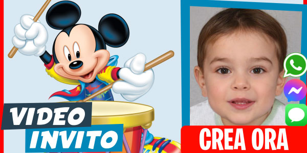 Crea Video Invito Festa a tema Topolino