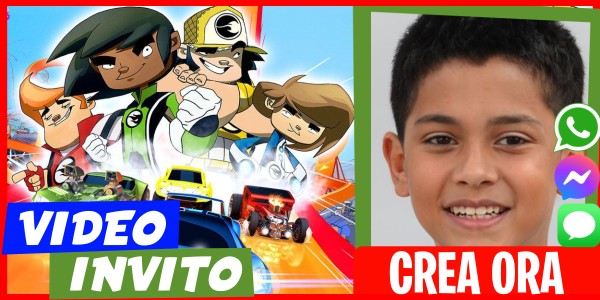 Crea Video Invito Festa in costume Hot Wheels