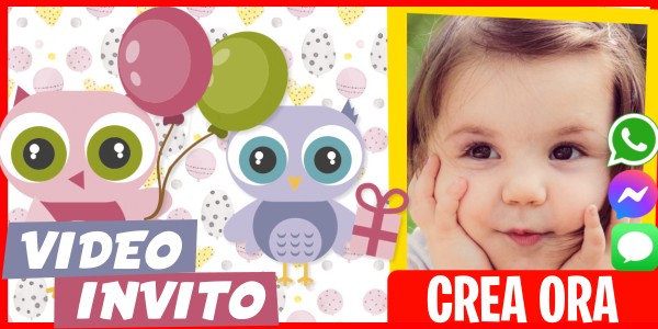 Crea Video Invito Festa in Piscina dei Cuccioli di Gufetto